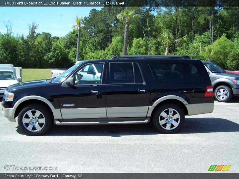 Black / Charcoal Black/Camel 2008 Ford Expedition EL Eddie Bauer