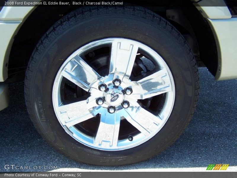 Black / Charcoal Black/Camel 2008 Ford Expedition EL Eddie Bauer