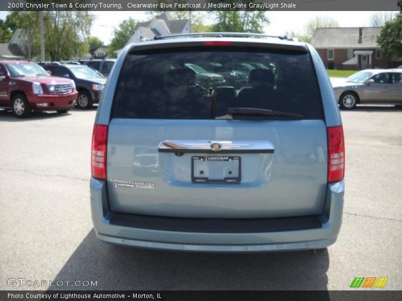 Clearwater Blue Pearlcoat / Medium Slate Gray/Light Shale 2008 Chrysler Town & Country Touring