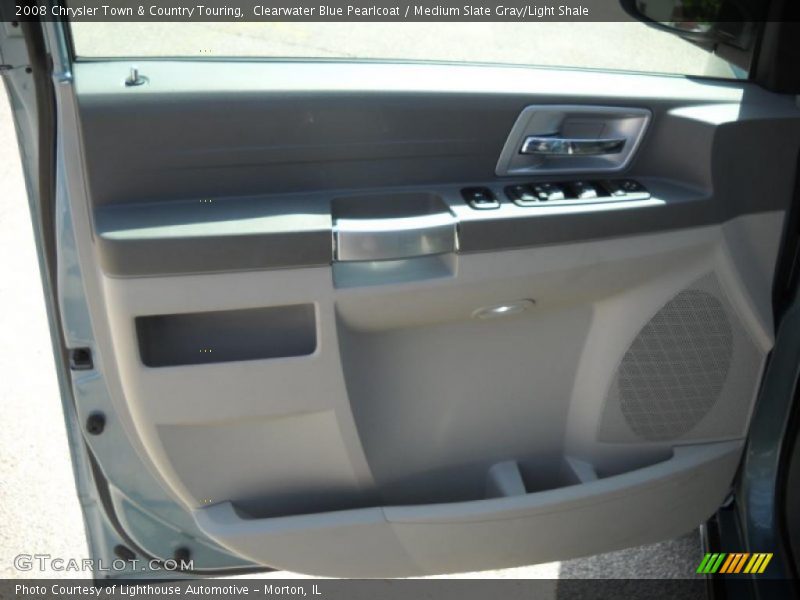 Clearwater Blue Pearlcoat / Medium Slate Gray/Light Shale 2008 Chrysler Town & Country Touring