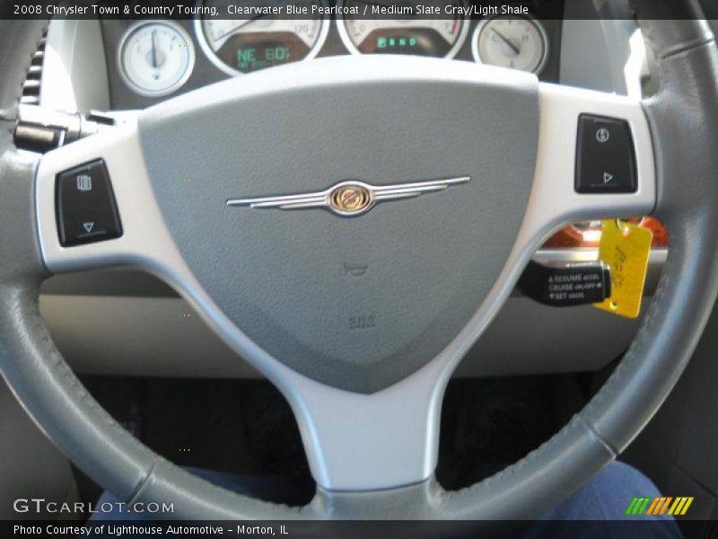 Clearwater Blue Pearlcoat / Medium Slate Gray/Light Shale 2008 Chrysler Town & Country Touring
