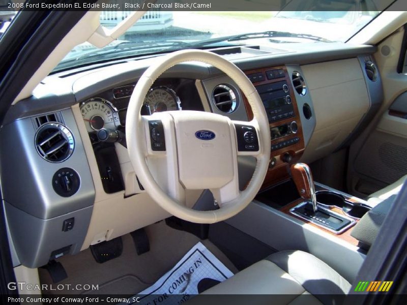 Black / Charcoal Black/Camel 2008 Ford Expedition EL Eddie Bauer