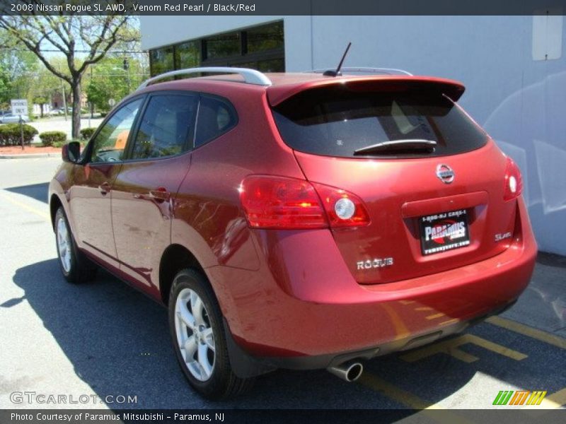 Venom Red Pearl / Black/Red 2008 Nissan Rogue SL AWD