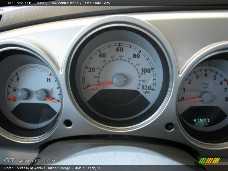 Cool Vanilla White / Pastel Slate Gray 2007 Chrysler PT Cruiser