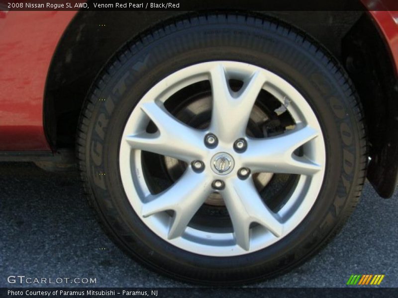 Venom Red Pearl / Black/Red 2008 Nissan Rogue SL AWD