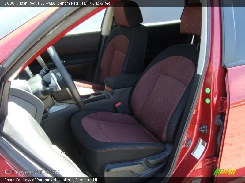 Venom Red Pearl / Black/Red 2008 Nissan Rogue SL AWD