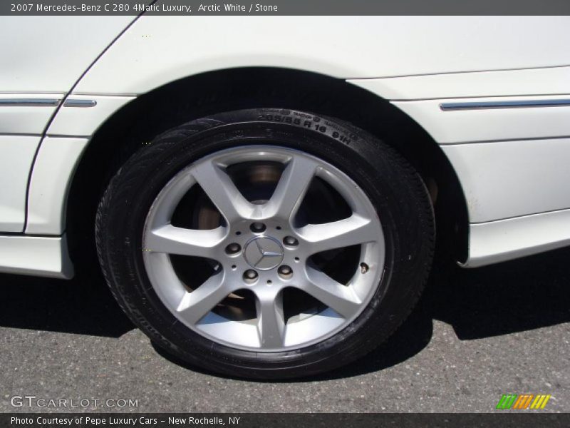 Arctic White / Stone 2007 Mercedes-Benz C 280 4Matic Luxury