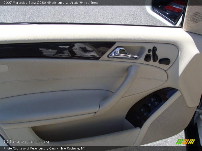 Arctic White / Stone 2007 Mercedes-Benz C 280 4Matic Luxury