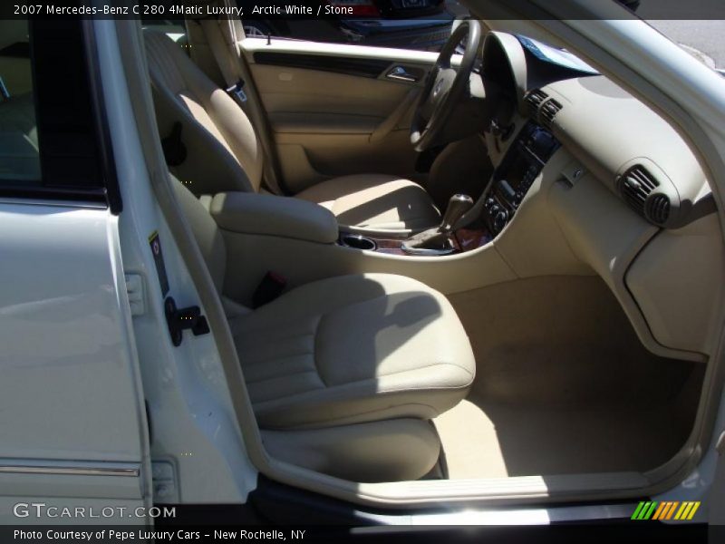 Arctic White / Stone 2007 Mercedes-Benz C 280 4Matic Luxury