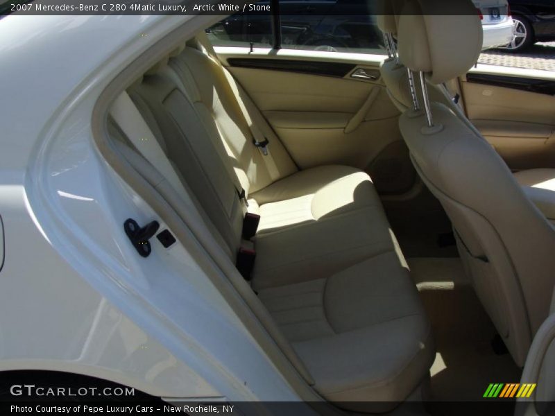Arctic White / Stone 2007 Mercedes-Benz C 280 4Matic Luxury