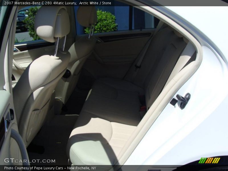 Arctic White / Stone 2007 Mercedes-Benz C 280 4Matic Luxury