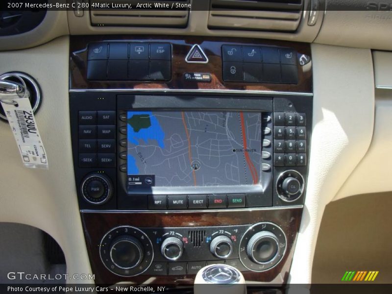 Arctic White / Stone 2007 Mercedes-Benz C 280 4Matic Luxury