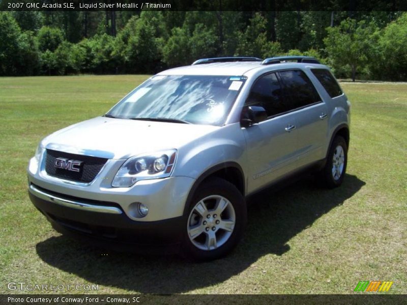 Liquid Silver Metallic / Titanium 2007 GMC Acadia SLE