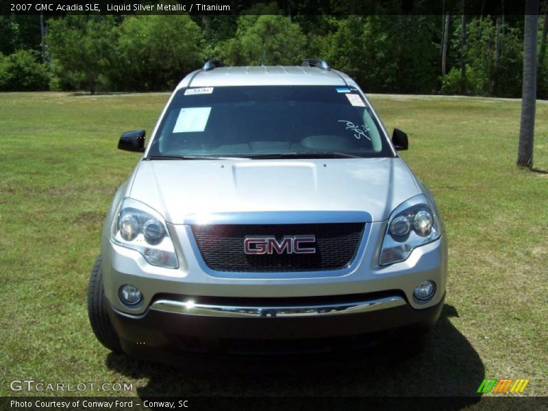 Liquid Silver Metallic / Titanium 2007 GMC Acadia SLE