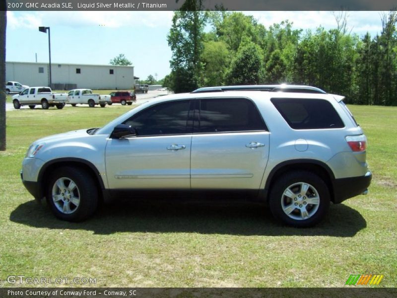 Liquid Silver Metallic / Titanium 2007 GMC Acadia SLE