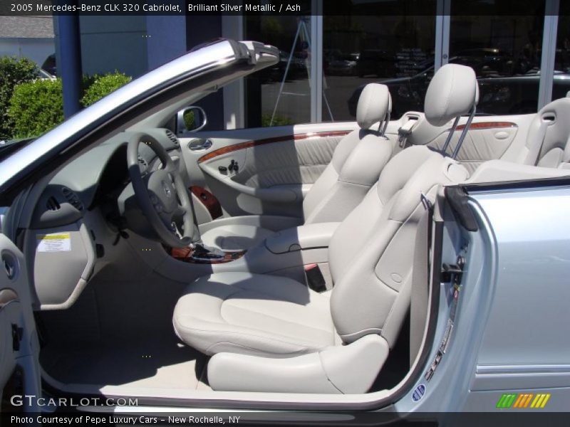 Brilliant Silver Metallic / Ash 2005 Mercedes-Benz CLK 320 Cabriolet