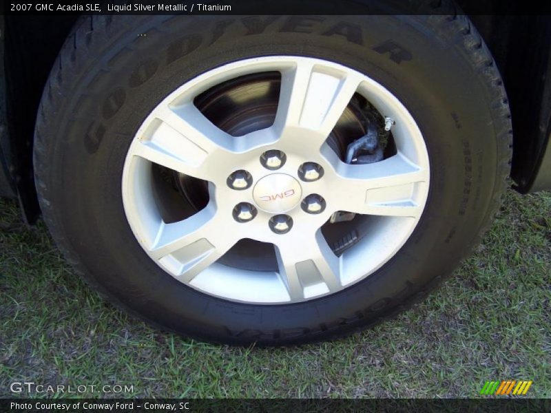 Liquid Silver Metallic / Titanium 2007 GMC Acadia SLE
