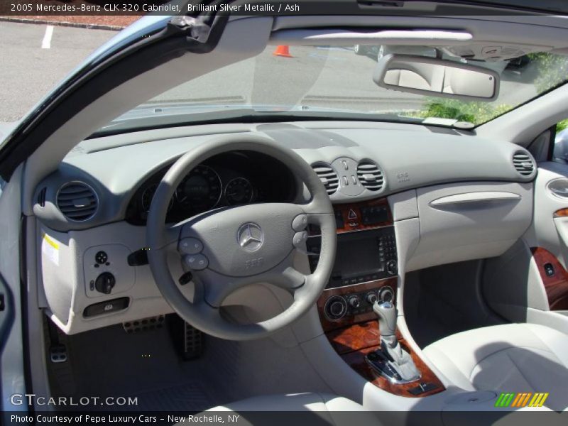 Brilliant Silver Metallic / Ash 2005 Mercedes-Benz CLK 320 Cabriolet