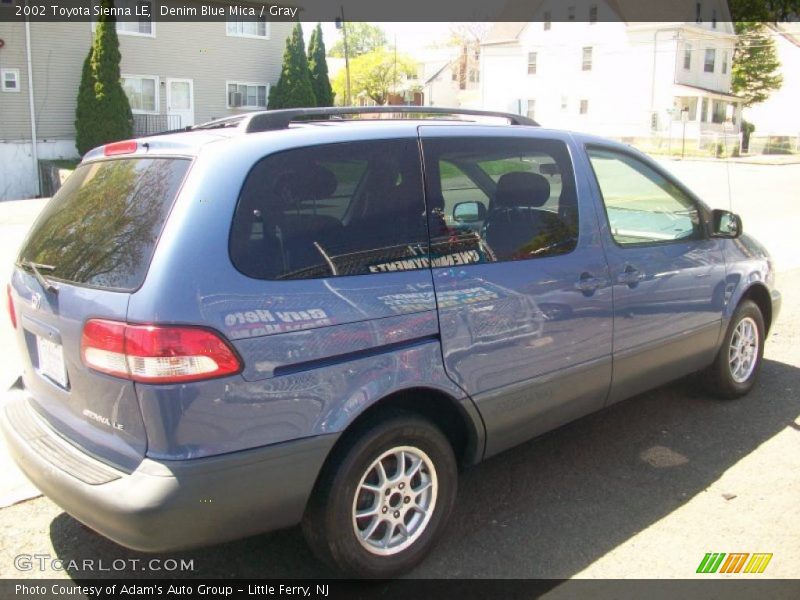 Denim Blue Mica / Gray 2002 Toyota Sienna LE