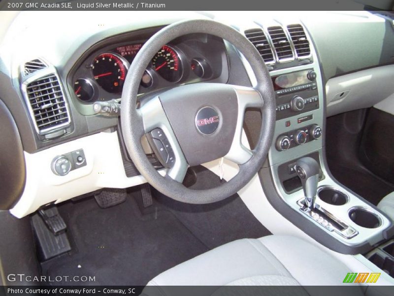 Liquid Silver Metallic / Titanium 2007 GMC Acadia SLE