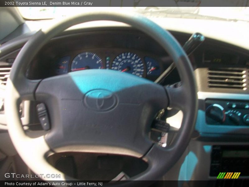 Denim Blue Mica / Gray 2002 Toyota Sienna LE