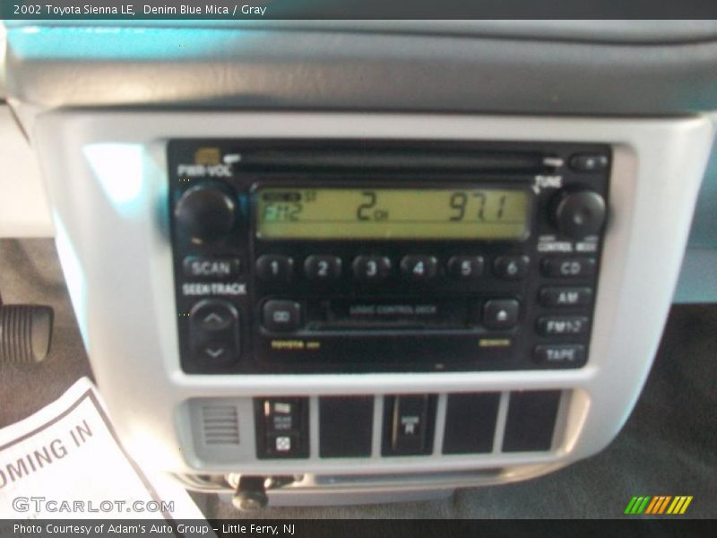Denim Blue Mica / Gray 2002 Toyota Sienna LE