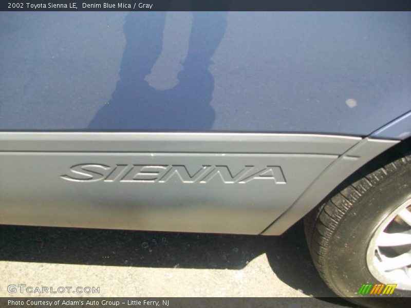 Denim Blue Mica / Gray 2002 Toyota Sienna LE