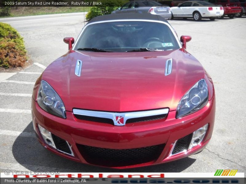 Ruby Red / Black 2009 Saturn Sky Red Line Roadster