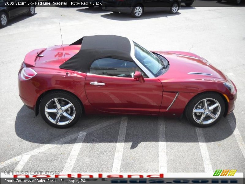 Ruby Red / Black 2009 Saturn Sky Red Line Roadster