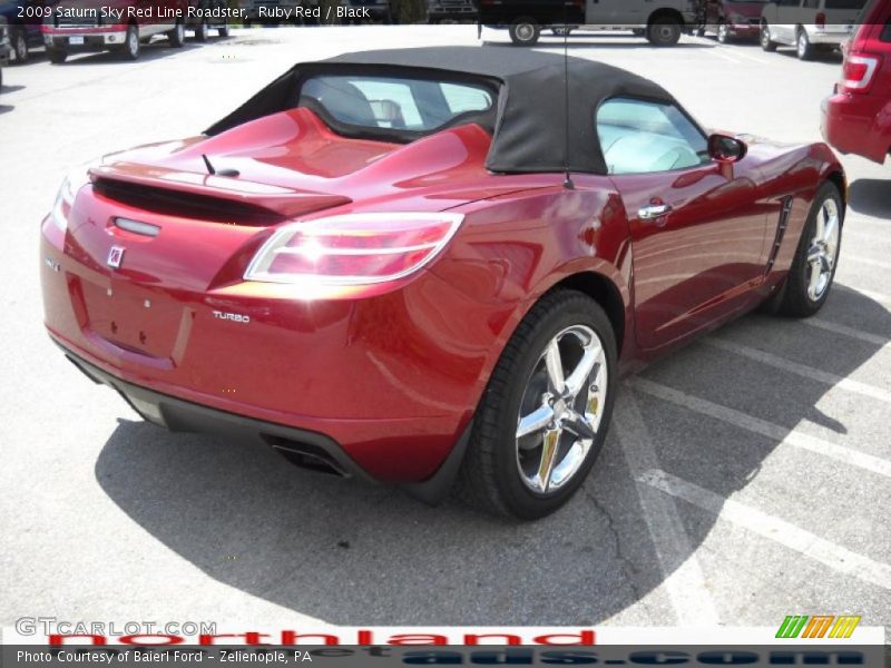 Ruby Red / Black 2009 Saturn Sky Red Line Roadster