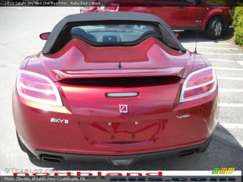 Ruby Red / Black 2009 Saturn Sky Red Line Roadster