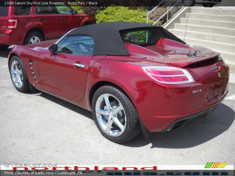 Ruby Red / Black 2009 Saturn Sky Red Line Roadster