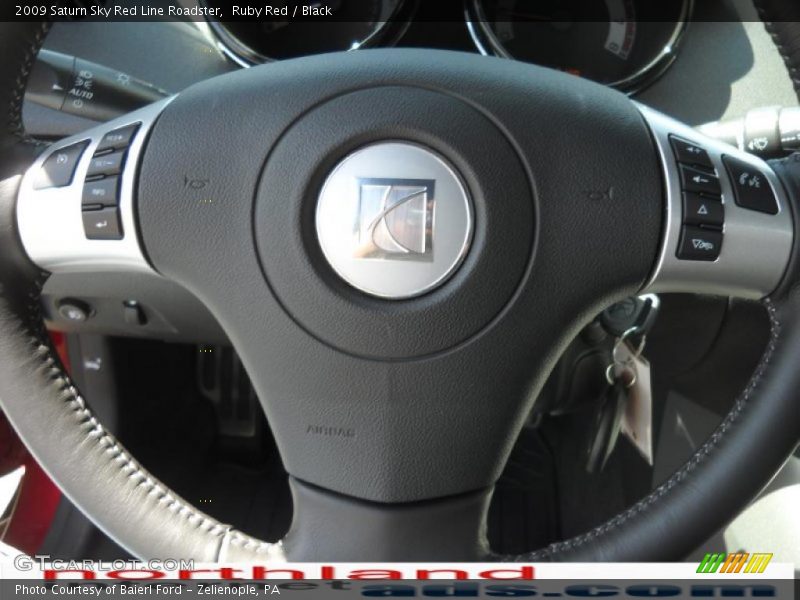 Ruby Red / Black 2009 Saturn Sky Red Line Roadster