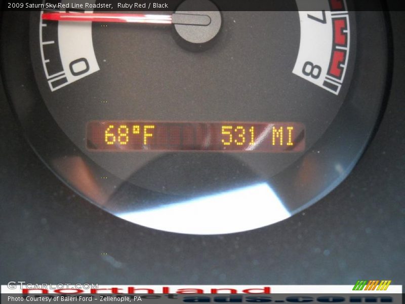 Ruby Red / Black 2009 Saturn Sky Red Line Roadster