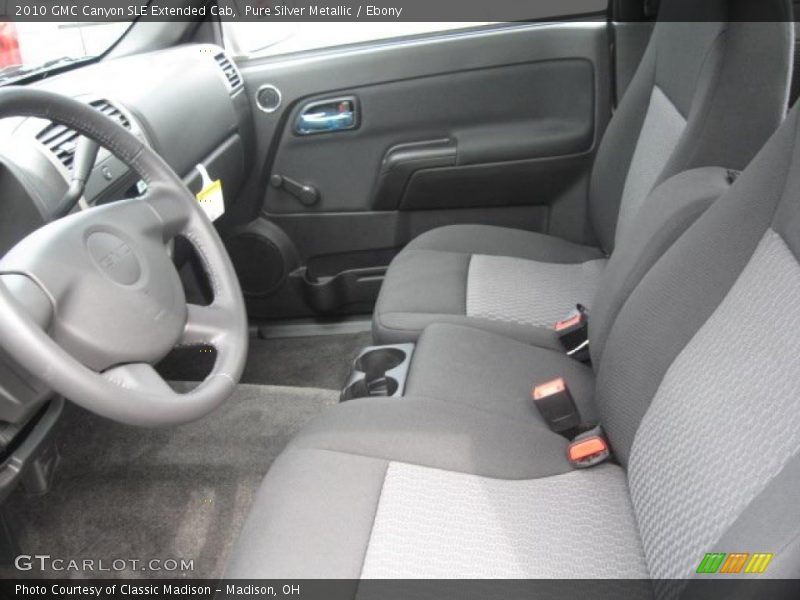 Pure Silver Metallic / Ebony 2010 GMC Canyon SLE Extended Cab