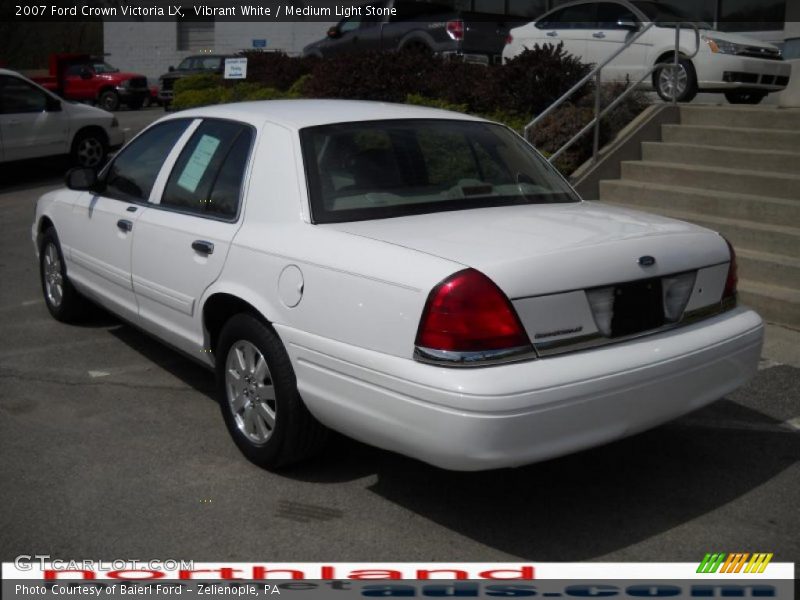 Vibrant White / Medium Light Stone 2007 Ford Crown Victoria LX