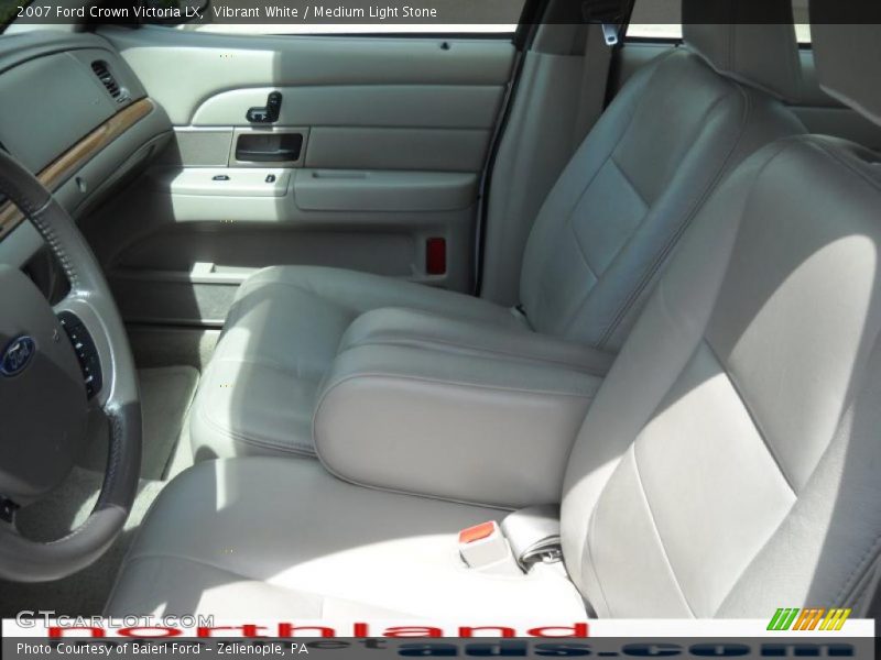 Vibrant White / Medium Light Stone 2007 Ford Crown Victoria LX