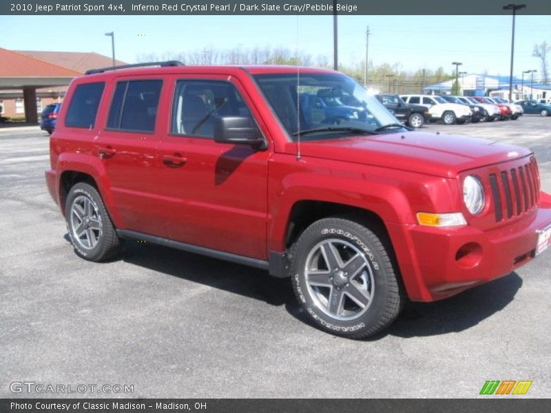 Inferno Red Crystal Pearl / Dark Slate Gray/Pebble Beige 2010 Jeep Patriot Sport 4x4