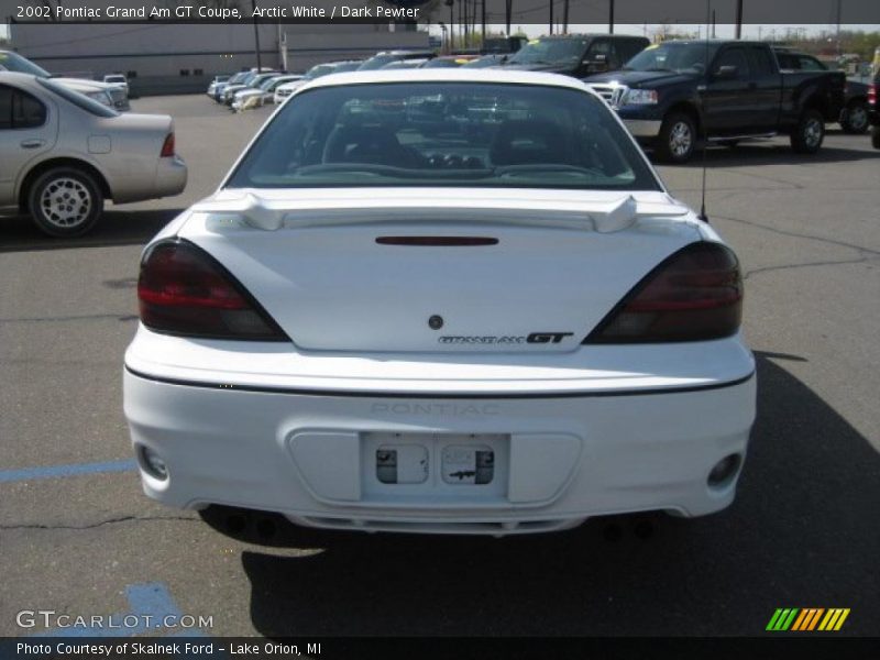 Arctic White / Dark Pewter 2002 Pontiac Grand Am GT Coupe