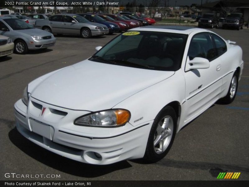 Arctic White / Dark Pewter 2002 Pontiac Grand Am GT Coupe