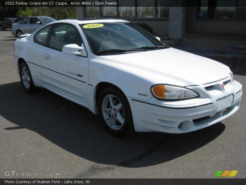 Arctic White / Dark Pewter 2002 Pontiac Grand Am GT Coupe