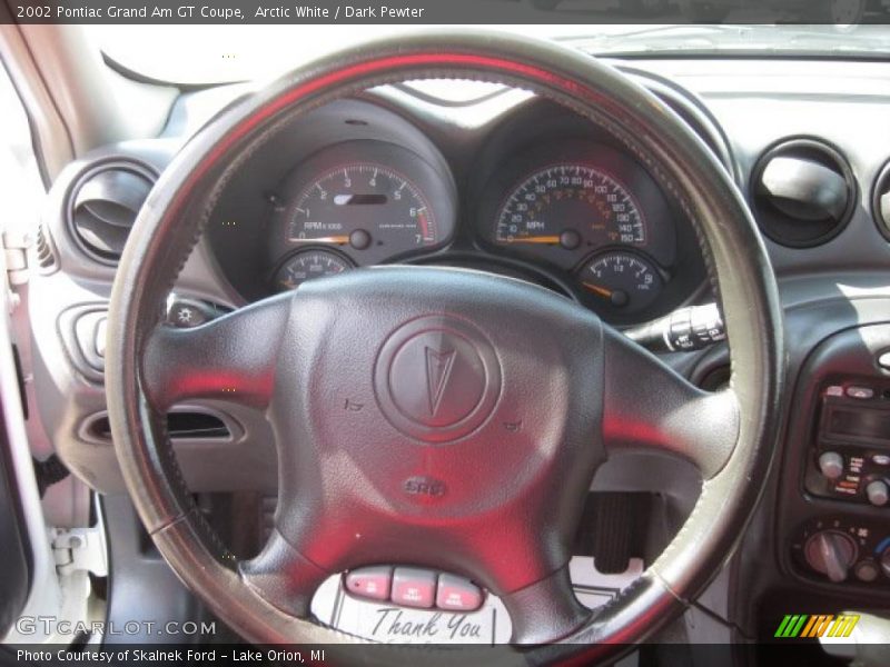 Arctic White / Dark Pewter 2002 Pontiac Grand Am GT Coupe