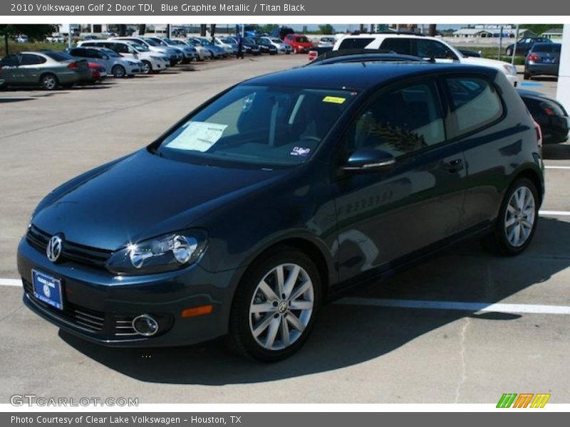 Blue Graphite Metallic / Titan Black 2010 Volkswagen Golf 2 Door TDI