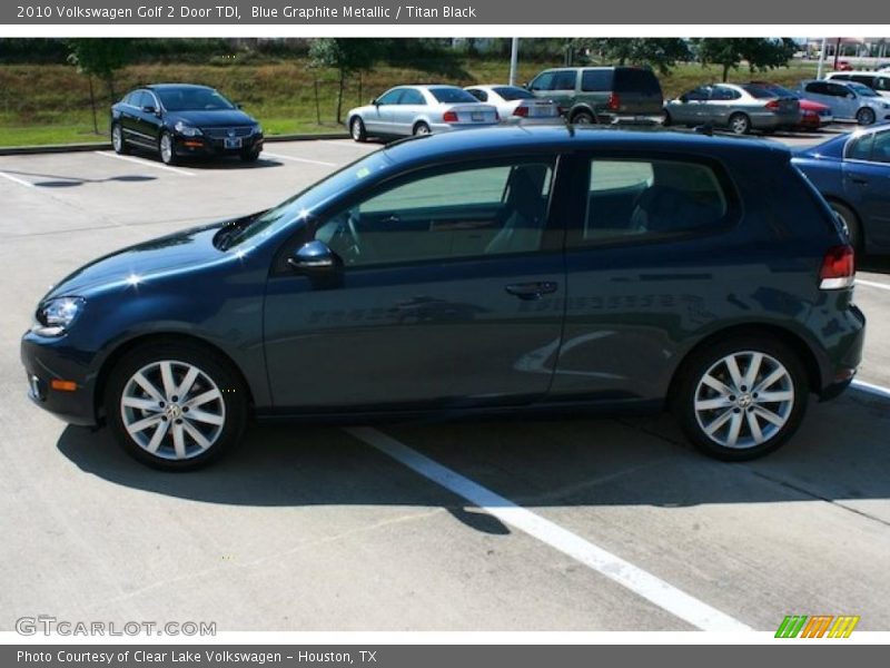 Blue Graphite Metallic / Titan Black 2010 Volkswagen Golf 2 Door TDI