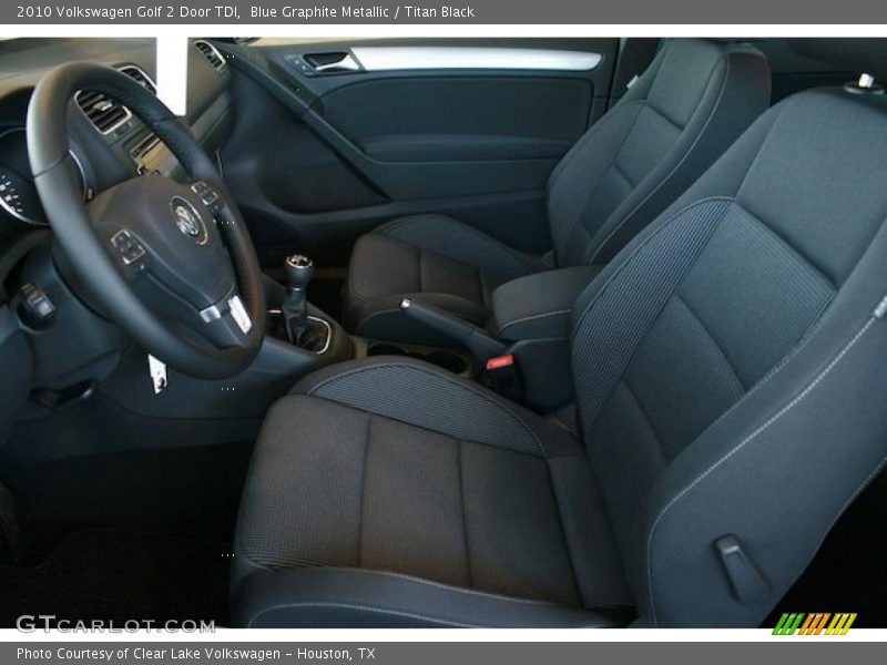 Blue Graphite Metallic / Titan Black 2010 Volkswagen Golf 2 Door TDI
