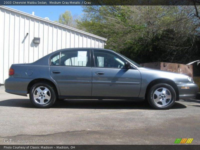 Medium Gray Metallic / Gray 2003 Chevrolet Malibu Sedan