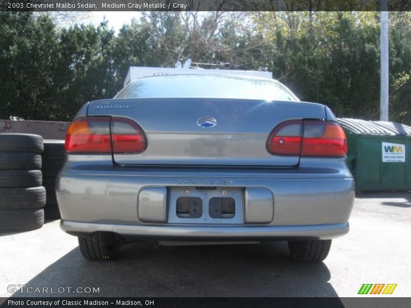 Medium Gray Metallic / Gray 2003 Chevrolet Malibu Sedan