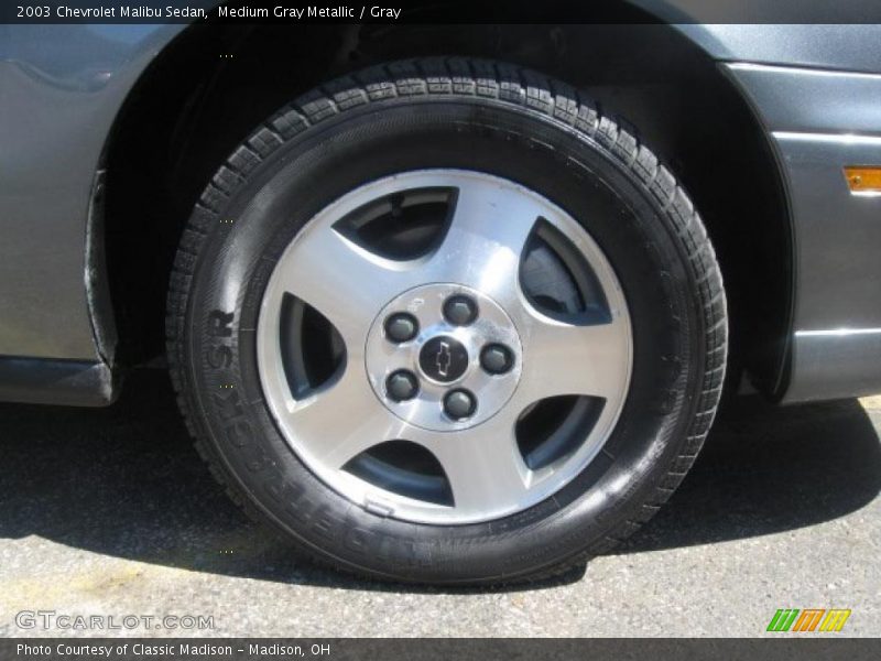 Medium Gray Metallic / Gray 2003 Chevrolet Malibu Sedan