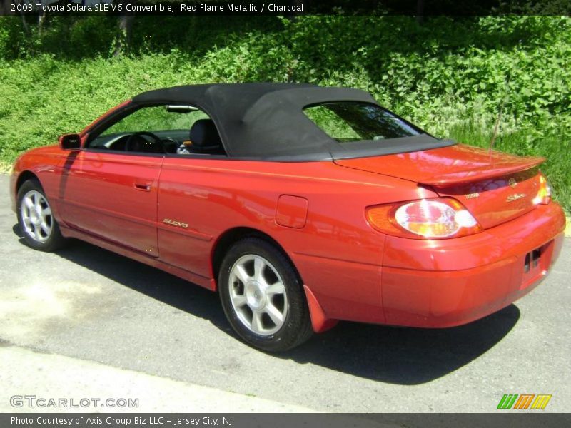 Red Flame Metallic / Charcoal 2003 Toyota Solara SLE V6 Convertible