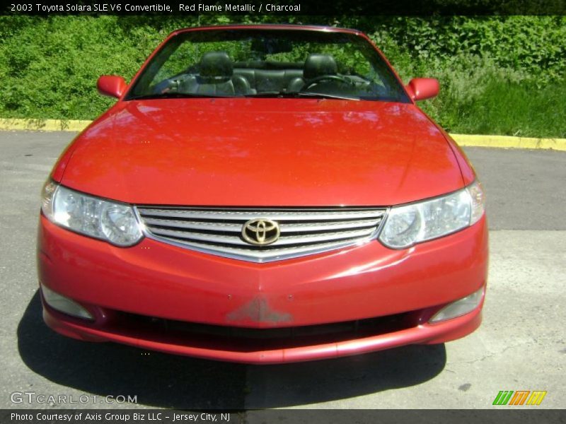 Red Flame Metallic / Charcoal 2003 Toyota Solara SLE V6 Convertible